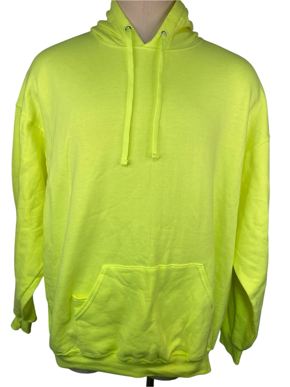 Fruit of the Loom Neon Yellow Men's Hoodie Sweatshirt 3XL